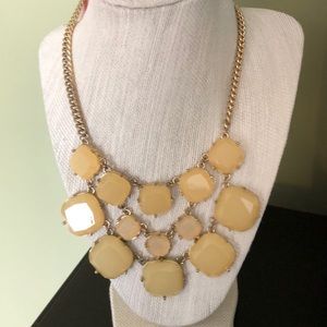 Yellow statement necklace